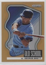 2022 Panini Prizm Old School Neon Orange 48/100 George Brett #OS-6 HOF 12e2