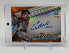 Colton Cowser 2022 Bowman Chrome Prime Signatures Orange Auto 20/25