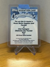 Topps 2025-26 Chrome Sapphire Update Chet Holmgren Havoc Marks Gold HM-CH