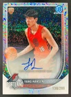 Yang Hansen 2025-26 Bowman Chrome Auto Speckle Refractor RC Trail Blazers /299