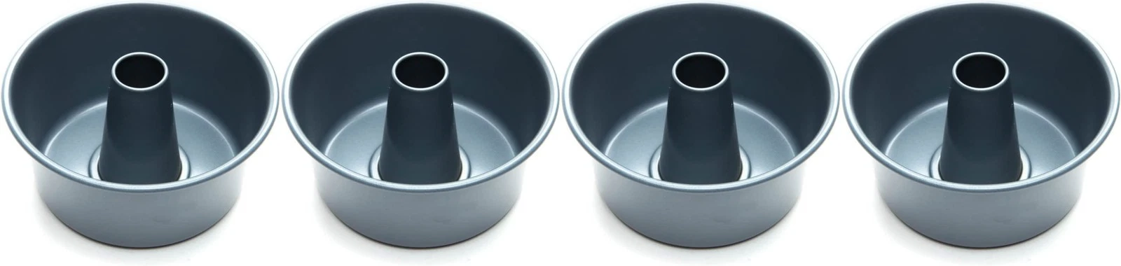 Fox Run Preferred Non-Stick Mini Angel Food Cake Pan, 4 Inches (4-Pack)