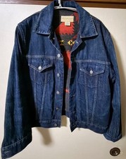 Ralph Lauren Polo Denim Supply Southwestern Serape Aztec Western Jean Jacket L