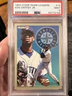 1994 Fleer Team Leaders #12 Ken Griffey Jr. PSA 9 HOF Mariners Low Pop