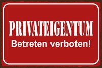 Holzschild 12X18 Cm Privateigentum Deko Geschenk Schild