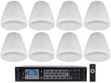8 JBL Control 64P/T 4" 30w Commercial 70v Hanging Pendant Speakers Amplifier
