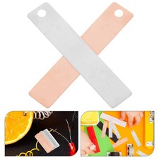  20 Pcs Copper and Zinc Sheets Metal Strip Tube Bending Electroplating