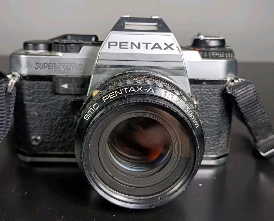 Pentax Super Program 35mm SLR Film Camera with 50mm/f1.7 Lens - Image 2 of 4