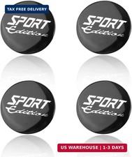 4PCS Wheel Hub Center Caps Stickers, Waterproof 56mm Automotive Wheel Rim Center