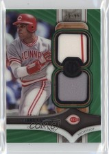 2018 Topps Tribute Single Subject Dual Relics Green 22/99 Barry Larkin HOF 05x8