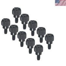 10-Pack Black Aluminum Thumb Screws 6-32 - Effortless PC Case Fasteners