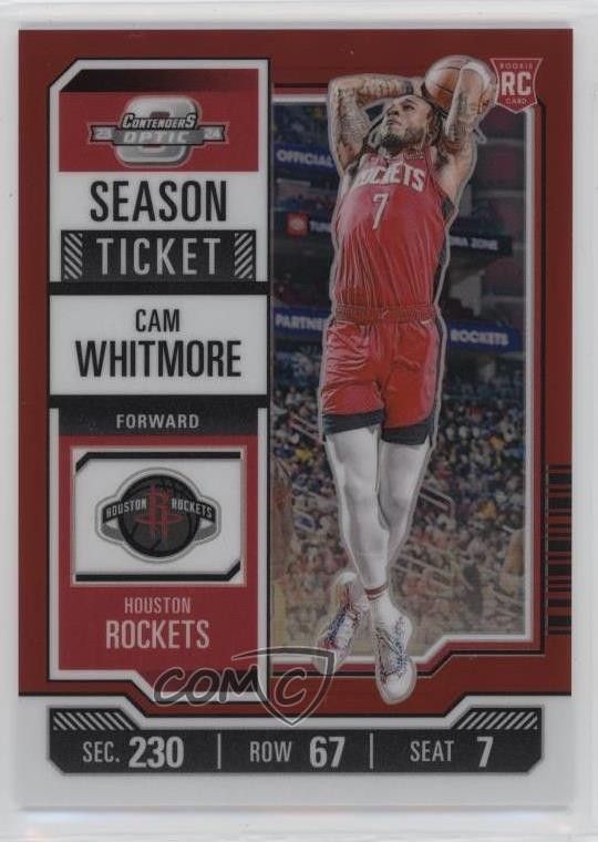 2023 Panini Contenders Optic Season Ticket Red Prizm Cam Whitmore Rookie RC 0ti4