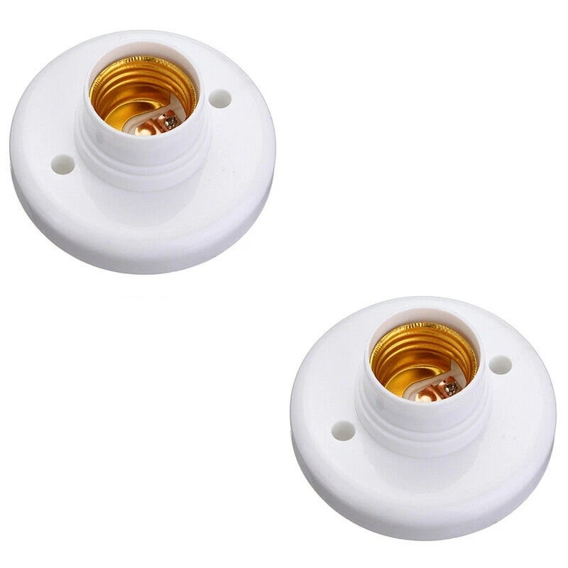1/2/4Pack E27 Screw Cap Socket Light Bulb Holder Fitting Light Lamp Stand/Base F - Image 2 of 4