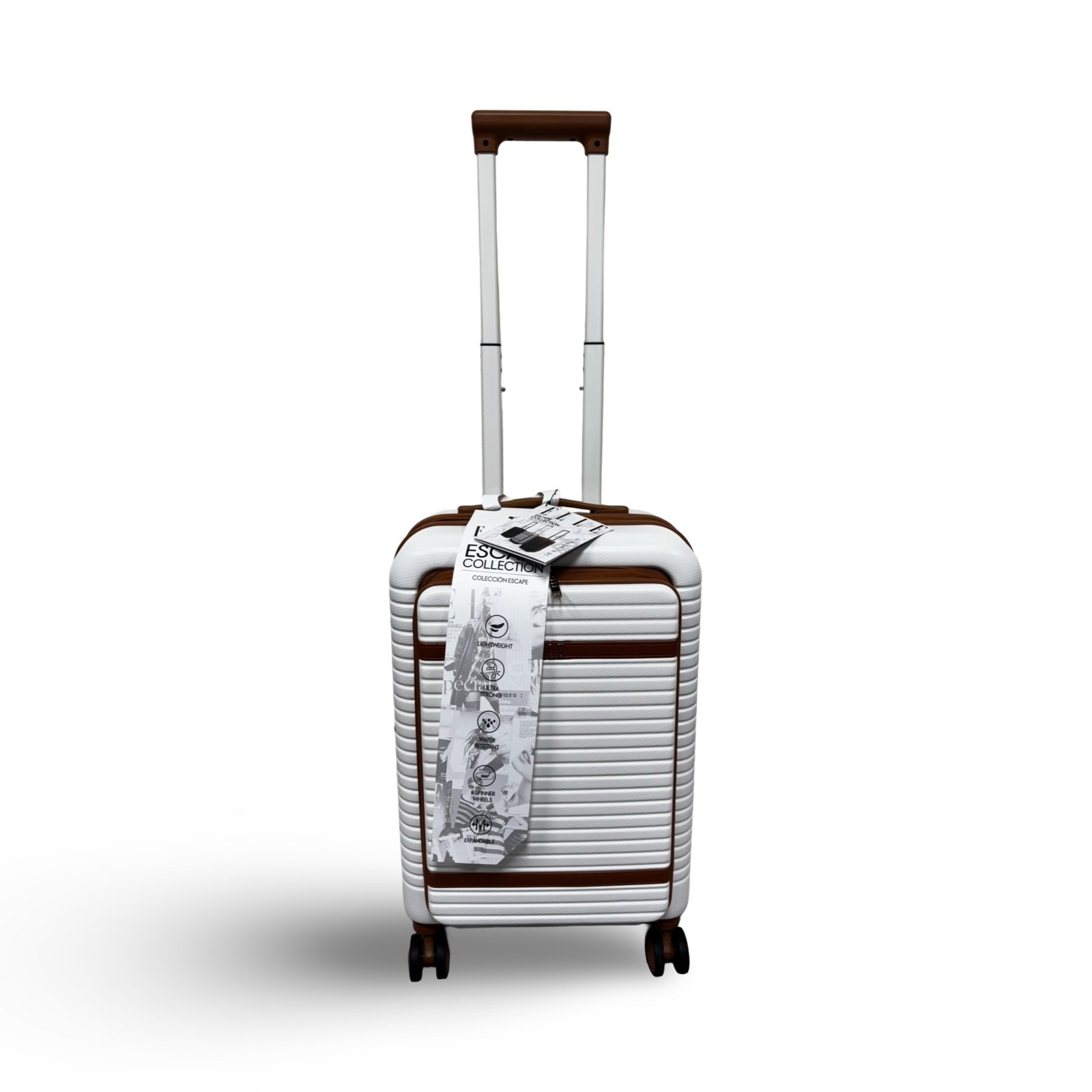 Elle Escape 22.5" Expandable Carry-On Suitcase with Front Laptop Pocket