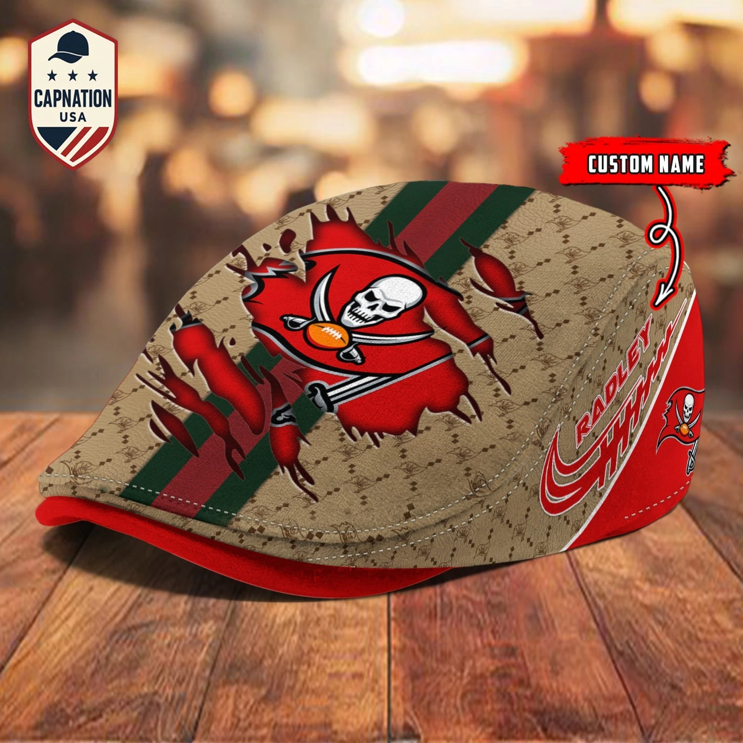 Tampa Bay Team Buccaneers Jeff Cap football Jeff Cap football Driving Cap, football Golf Cap