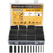 900Pcs Wire Heat Shrink Tubing Kit Industrial Heat Shrink Tubing for Wires