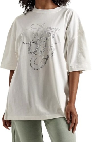 Nike Just Do It T-Shirt Strassverzierung Oversized weiß FZ1153-133 L CPFM