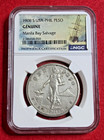 1908-S USA Philippines Peso NGC Genuine Manila Bay Salvage WWII | Navy Recovery — photo 1