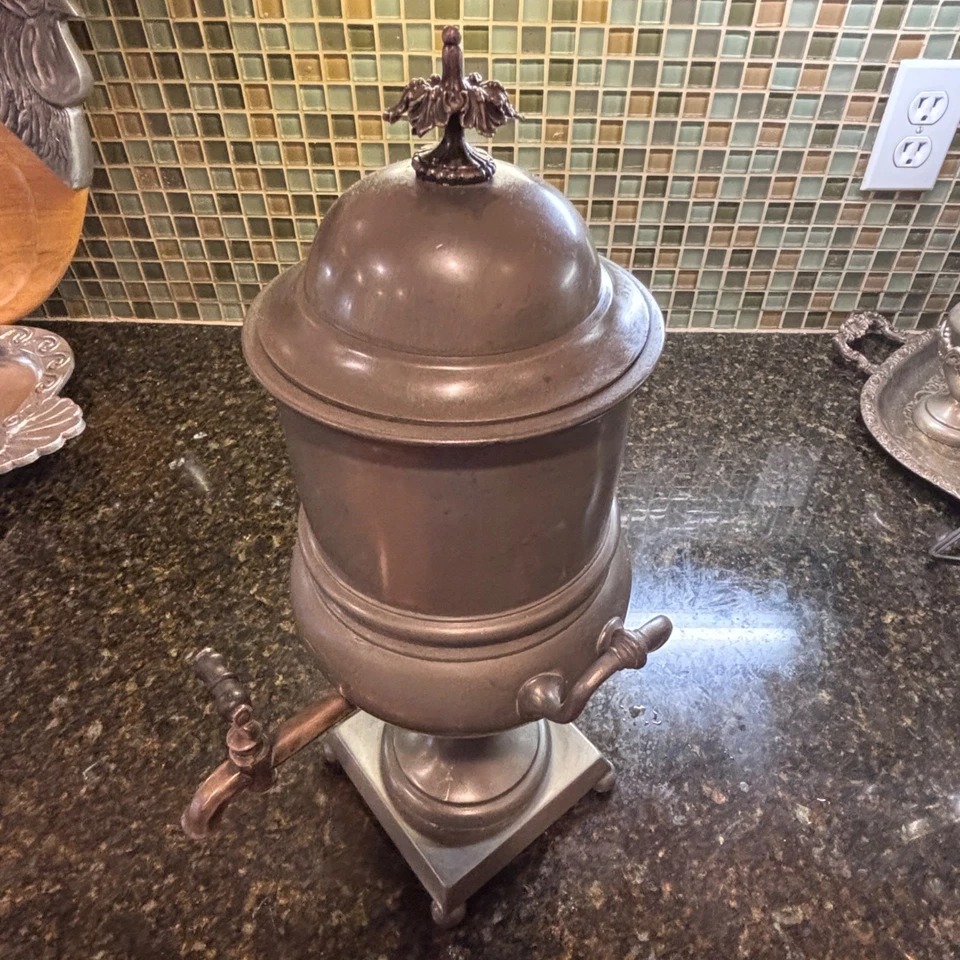 Antique Tea Infuser Urn Beanes Patent No 48 Falcon Works Hackney Wick London 7lb - Image 2 of 4