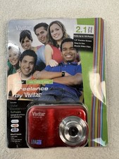 451 Vivitar ViviCam 25 2.1MP Digital Camera Red NEW Sealed Package Untested