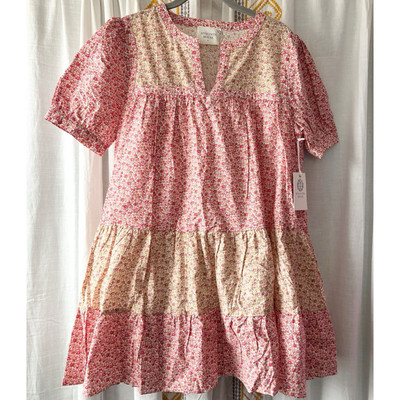 Tuckernuck Hyacinth House Floral Hana Mini Dress (Size M) Tiered Billowy  A-line | eBay
