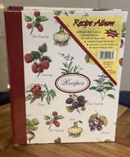 Recipe Album Holds 100 Recipe Cards