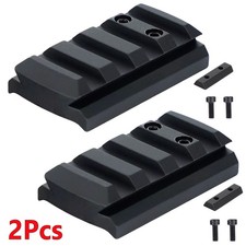 2Pack Red Dot Sight Mount Plate Picatinny Rail Mount for Glock 17 19 22 23 26 27