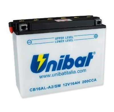 BATTERIA UNIBAT CB16AL-A2 16Ah 12V DUCATI MONSTER 400 - 900 1997 1998 - Imagen 1 de 2