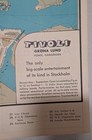 VINTAGE  MAP STOCKHOLM SWEDEN 1950'S Nyman & Schultz Travel Bureau  — photo 8
