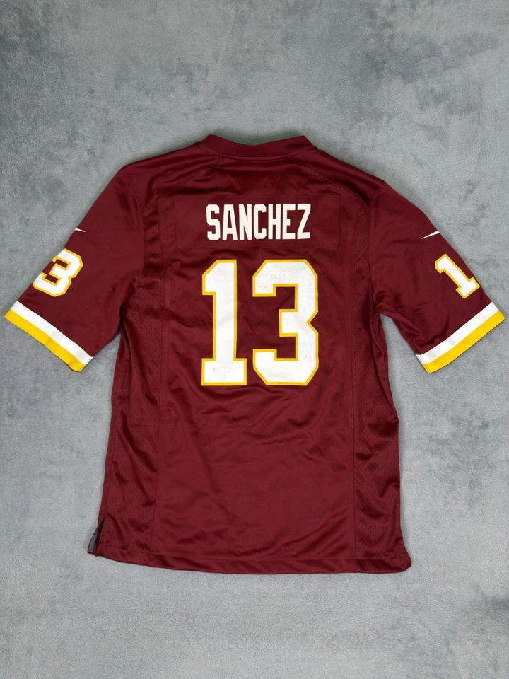 Camiseta Nike Para Hombre Mediana Washington Redskins #13 Mark Sanchez On Field Foto 2 de 4