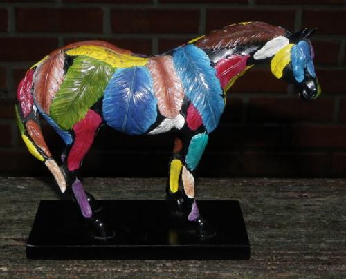 Horse Figurine Trail of Painted Ponies "Horsefeathers" 12206-2nd Ed-Retired