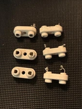 6pc CERAMIC HAM RADIO SCANNER CRYSTAL SOCKET, EF JOHNSON, USED