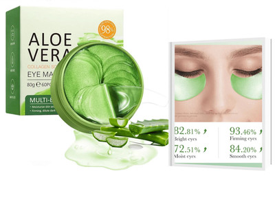 60PCS Aloe Vera Under Eye Patches   Dark Circles & Puffiness Eye Masks
