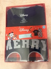 UNOPENED DISNEY MICKEY MOUSE - Adult 2 Piece Pajama Set Tee  Pants SIZE L