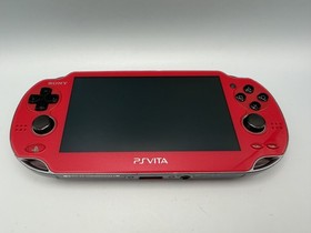 Sony PS Vita PCH-1100 Cosmic Red - Tested Working + Charger - Beautiful OLED