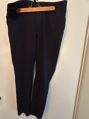 Seven7 Women's Pants navy Solid Skinny Knit Stretch Pockets Button Zip 28''