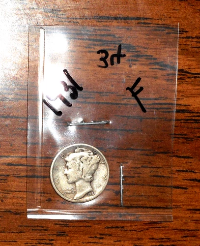 1931  SILVER MERCURY DIME - GRADES "FINE"