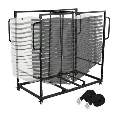 #ad New Folding Chair Rack Cart for 40 Chairs of 500 LBS Horizontal $110.94
