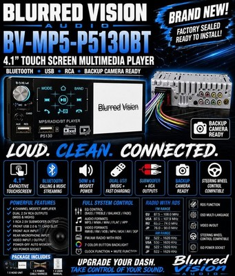 Blurred Vision Audio BV-MP5-P5130BT MP5 Player Touch Screen Mirror Link