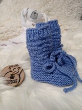 knitted baby booties