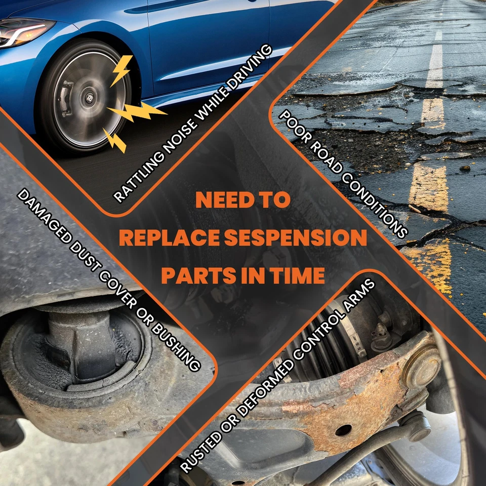 Kit completo de suspensión delantera 15 piezas 2x2 para Chevy GMC C1500 C2500 Suburban Tahoe Foto 3 de 4