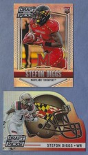 Stefon Diggs 2015 Panini Prizm Collegiate Draft Silver Prizm & Helmet Die-Cut RC
