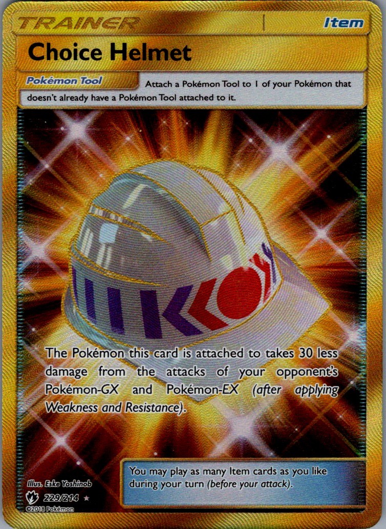 Choice Helmet (Secret) Secret Rare SM - Lost Thunder 229/214 NM