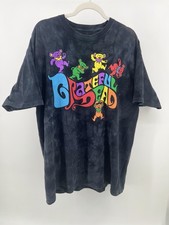 Liquid Blue Grateful Dead Shirt Mens XXL Dancing Bears Black Tied Died