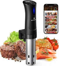 Anova Culinary Sous Vide Precision Cooker Pro, 1200 Watts, Black and Silver;