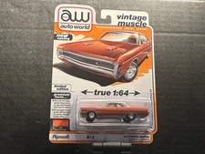 1/64 AW AUTO WORLD VINTAGE MUSCLE 1971 PLYMOUTH SPORT FURY GT #1 REL 2 VERS A