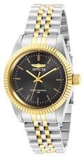 Invicta Women's Watch Specialty Charcoal Dial Silver Two Tone Bracelet 29400