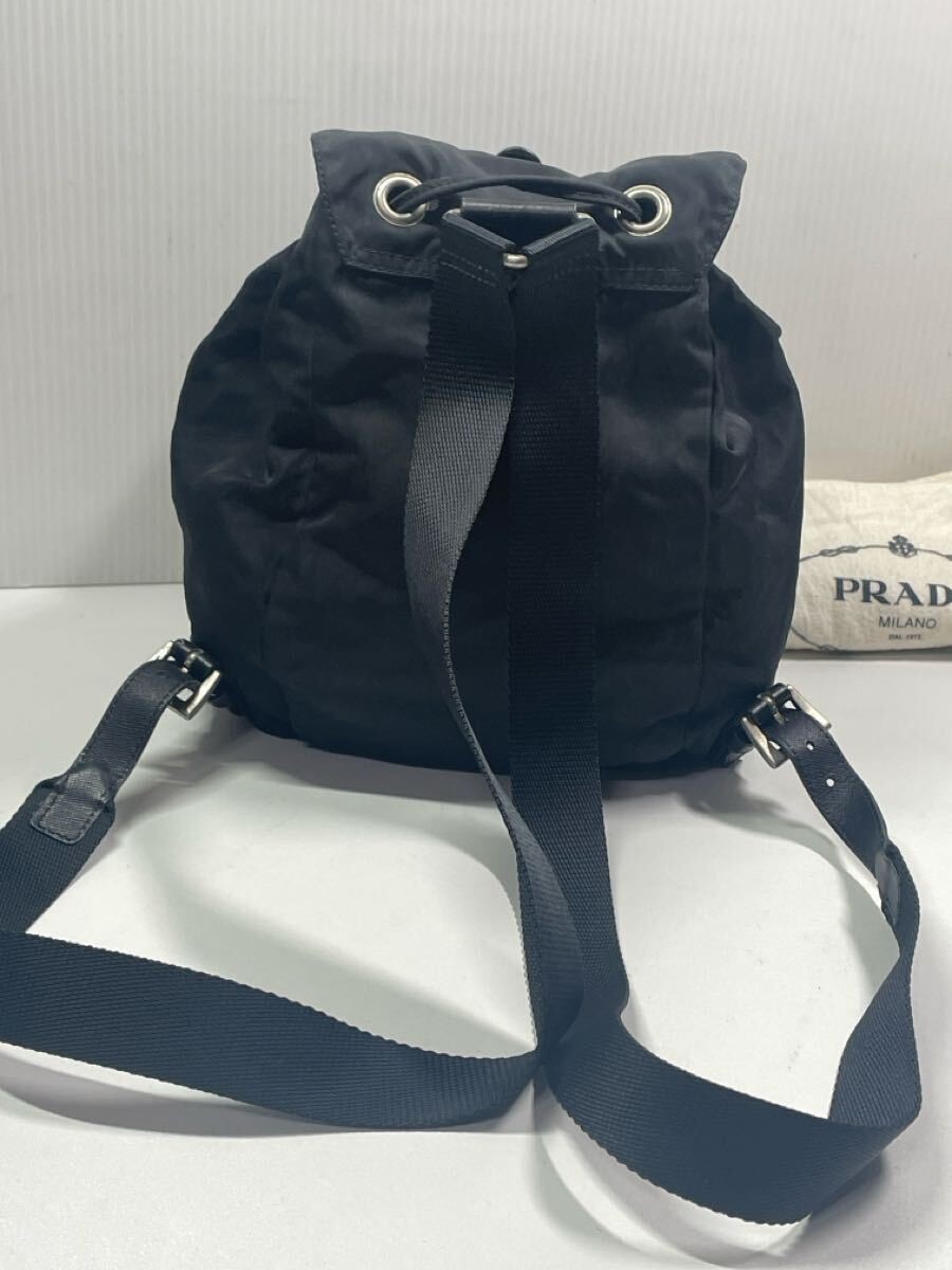 Prada Mini Nylon Backpack Black Triangular Plate … - image 2