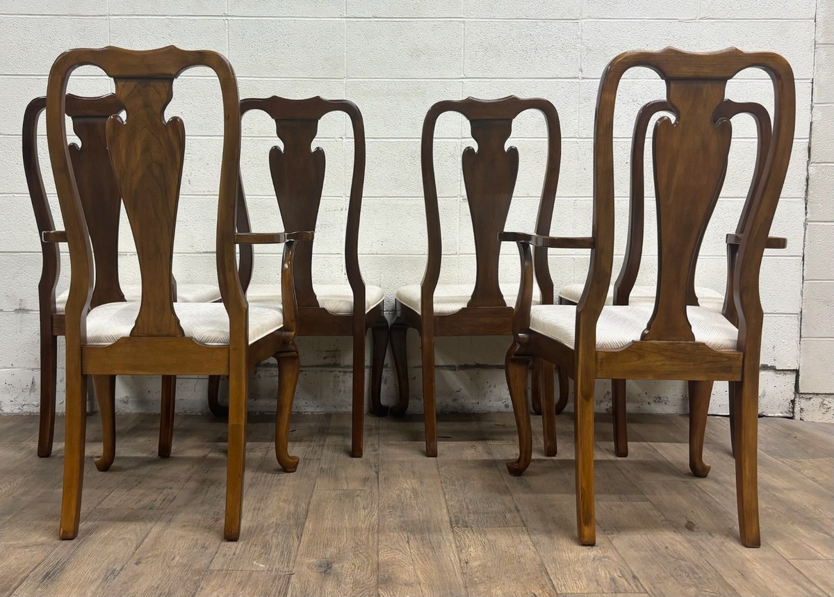 5個口のA♥DREXEL HERITAGE Drexel Heritage Mid-Century Modern Walnut High Back Dining Chairs