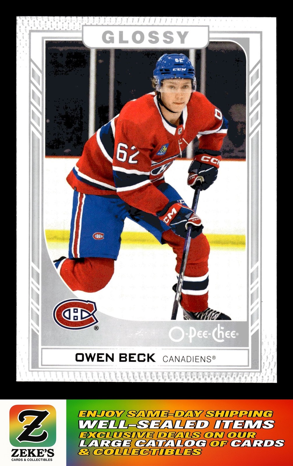 2023-24 Upper Deck #R-29 Owen Beck O-Pee-Chee Glossy