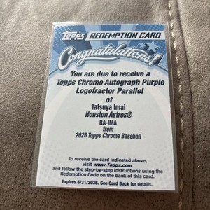 Topps Chrome Redemption | eBay